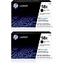 HP 58X Black High Yield Toner Cartridges, 2/Pack (CF258X2PK-STP)~#|#~28D10E99-85F3-4595-8F4B0B77A51DFB68_sc7