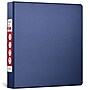 Staples 1 1/2" 3-Ring Non-View Binder, D-Ring, Navy Blue (26413-CC)~#|#~28E61532-DD4A-4887-920C41ECA71E4E7C_sc7