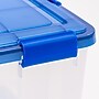 Iris 32 Quart File Boxes with Lid, Plastic, Clear, 3/Pack (500143)~#|#~28FE9C26-468F-4531-AAE6AE8DB03DA675_sc7