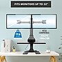 Mount-It! 28"W Electric Adjustable Standing Desk Converter with Dual Monitor Mount, Black (MI-7952)~#|#~2911267E-AAF9-465B-850EB9636CF344DB_sc7