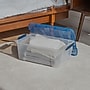 Iris Stack & Pull 12 Qt. Snap Lid Storage Boxes, Clear/Navy, 6/Carton (100306-CT)~#|#~291EC713-A106-4A3A-8B60E81659CFF167_sc7