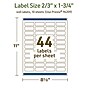 Avery Dissolvable Rectangle Multipurpose Labels, 2/3" x 1-3/4", Off-white, 440/Pack (94209)~#|#~292820C1-977F-4185-901B923FA8720ECC_sc7