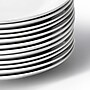 Elama Porcelain Dinner Plate Set, White, 12 Piece~#|#~2930AD9E-2C8C-4605-815183CEC88CCC9B_sc7