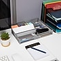 Mind Reader 6-Compartment Metal Drawer Organizer, Silver, 2/Set (2DEER-SIL)~#|#~295B8F9C-16E6-40F8-8947D4013487A4AB_sc7