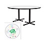 Correll 60" Round Dry-Erase Markerboard Cafe Table, Frosty White/Black (BCT60DER-80)~#|#~296BB4C8-10E0-475F-8E1C8D82C321F49B_sc7
