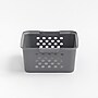 Iris Medium Plastic Storage Baskets, Gray, 4/Pack (500165)~#|#~298196AC-4F2D-4E7B-A2FE5C027B18834F_sc7