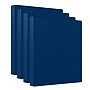 Staples 1 1/2" 3-Ring Non-View Binder, Navy, 4/Pack (ST26580--4PK-VB)~#|#~2985E9BC-C918-4A62-8619AD88C329F95A_sc7