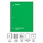 Staples 1-Subject Notebook, 8" x 10.5", Graph Ruled, 70 Sheets, Green (ST23987C)~#|#~29878302-A2A3-4151-A9B5B58035339E7C_sc7