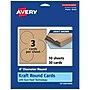 Avery Matte General Use Blank Cards, Kraft Brown, 30/Pack (95343)~#|#~2995EE3B-9CF2-4805-90BD910E1B10CB70_sc7