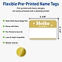 Avery Adhesive Name Tags, Pre-printed Gold Hello My Name Is Design~#|#~29A4B5F8-415E-4395-989EA91A92F278B6_sc7