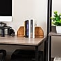 Mind Reader Wood Rustic Book Ends, 4.75", Brown (WOODEND2-BRN)~#|#~29AB9187-307E-4422-8E80379858FDAC13_sc7