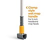 Coastwide Professional™ 60" Clamp Style Fiberglass Wet Mop Handle, Plastic Head (CW61062-CC)~#|#~29B1B66C-2370-47FF-B450219E405CA9CC_sc7