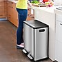 iTouchless SoftStep Stainless Steel Combo Step Pedal Kitchen Trash Can and Recycle Bin with Dual Odor Filters, 16 Gallon~#|#~29C64D71-DAA7-45C1-881C833401D157F3_sc7