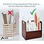 AdirOffice 50-Slot Mobile Roll File, 28.5"H x 30"W x 15.75"D, Mahogany (626-MA-2PK)~#|#~29CB09B0-00AB-4BCD-9AF1BDCBFFBAEE10_sc7