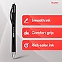 Staples Retractable Gel Pens, Medium Point 0.7mm, Black Ink, 12 Pack - Sonix Crisp-Line Gel Pens with Pocket Clip~#|#~29D0EEAD-78EB-4258-80006B006A0DDA3A_sc7