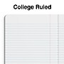 Staples Premium Composition Notebook, 7.5" x 9.75", College Ruled, 100 Sheets, Blue (ST58343)~#|#~29D0EF16-DCE3-4E2E-8DB49081DB6BBB95_sc7