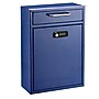 AdirOffice Steel Locking Wall Mounted Drop Box Interoffice Mailbox with Key and Combination Lock , Blue (631-04-BLU-KC-PKG)~#|#~29D30DCC-A5A4-4A22-BF2D72BD896177D6_sc7