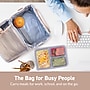 bentgo Deluxe Insulated Lunch Bag, 2-Compartment, Sand (BGOBG2-SD)~#|#~29E88668-24B1-4354-AED77616267154D2_sc7