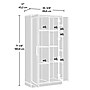 Sauder HomePlus 71"H Storage Cabinet with 12 Shelves, Salt Oak (422428)~#|#~2A00F405-4467-4409-A735E77D98FD7FCA_sc7