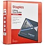 Staples 1 1/2" 3-Ring View Binder, D-Ring, Orange (26442-CC)~#|#~2A12CB5F-312A-4BDF-A9991245075AACDC_sc7