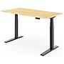 FlexiSpot E7 Pro 60"W Electric Adjustable Bamboo Standing Desk, Bamboo/Black (E7BPRO6030-LBZB)~#|#~2A164D6D-1D81-47FF-A0F3F118C7955892_sc7