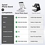 Uncaged Ergonomics 360° Swivel Rotating Adjustable Cell Phone Stand for Desk, Silver (SPS-SILVER)~#|#~2A457134-921C-4579-9ED27FACA553521E_sc7