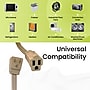 GoGreen Power 6' Extension Cord, 14 AWG, Beige, 3/Pack (GG-25606-3)~#|#~2A4DAB55-565A-422F-93B778EF3E27C82B_sc7