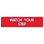 Cosco WATCH YOUR STEP Sign, 8" x 2", Red/White, 3/Set (098008PK3)~#|#~2A52EE9E-3A1F-452D-B0CD274D0A690B7C_sc7