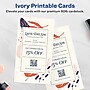 Avery Integrated Cards, 6" x 11", Matte Ivory, 50/Box (95280)~#|#~2A62F873-8DA2-4C1F-990F2FA14A60FE5E_sc7