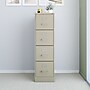 Staples Commercial 4-Drawer Vertical File Cabinet, Letter Size, Lockable, 51.97"H x 14.9"W x 26.5"D, Putty (59597/25410)~#|#~2A7BE636-D6E4-459D-A5BD26DB30642058_sc7