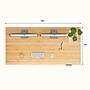 FlexiSpot E7COMMERCIAL 60''W Electric Height Adjustable Standing Desk, Bamboo/White (E7WCOM6030-LBZB)~#|#~2AB01D95-9B89-4E44-91FB53EC2F04418C_sc7