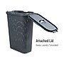 Mind Reader 10.57-Gallon Laundry Hamper with Lid, Plastic, Gray (40HAMP-GRY)~#|#~2AD8C5F9-BBC0-4FC6-B889FDCB58F143F7_sc7
