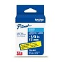 Brother P-touch TZe-631 Laminated Label Tape, 0.47" x 26.2', Yellow~#|#~2AE2E334-E27D-4E1E-BEBCF77E69AF2746_sc7