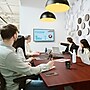 Bush Business Furniture 120W x 48D Boat Shaped Conference Table with Wood Base, Hansen Cherry (99TB12048HCK)~#|#~2AF897BF-A3BC-47E1-95B562FD9A18FE29_sc7