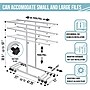 AdirOffice Steel Mobile Vertical Large File Storage Plan Center For Blueprints, White (614-WHI)~#|#~2B1649FB-4F4D-4466-973607BC69C9223A_sc7