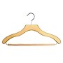 Nahanco 17" Wood Contemporary Suit Hanger, Natural, 100/Pack (2007-21N)~#|#~2B23A025-48A1-4504-80A659FA9E295E57_sc7