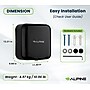 Alpine Industries Hemlock 110V Automatic Hand Dryer, Black (400-10-BLA)~#|#~2B28A96C-0AB9-4691-A625C6737980CC13_sc7