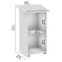 Bush Business Furniture Envision 48"H Podium Lectern, Storm Gray (NVD129SG)~#|#~2B2F4636-3446-49D3-9B34484D63DB6727_sc7
