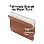 Staples Reinforced File Pocket, 1.75" Expansion, Letter Size, Brown, 25/Box (ST435065)~#|#~2B348AEA-B1E8-48C7-A1C12F77596D94D3_sc7
