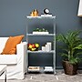Mind Reader 4 Shelf Metal Adjustable Shelving, 48" x 11.75" x 23.5", Silver (4TSHELVU-SIL)~#|#~2B444AFD-BF50-4CBF-8E353DC040A8F8FD_sc7