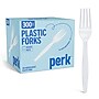 Perk™ Polystyrene Fork, Medium-Weight, White, 300/Pack (PK56401)~#|#~2B4D4547-63D7-4C32-87D17A0E3CF9557E_sc7