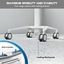 Mount-It! MedHub Mobile Medical Cart Workstation with Drawers, Tablet Arm, and Locking Caster Wheels, White/Grey (MI-16028)~#|#~2B6AE2D4-4C21-4948-BD142486119A66B2_sc7