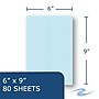 Roaring Spring Enviroshades Steno Notebook, 6" x 9", 80 Sheets/Pad, Gregg Ruled, Recycled Blue Paper, 4 Books/Pk (12284)~#|#~2B70823C-4C20-4E9A-8C233C256306F7A1_sc7