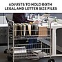 Fellowes 2-Shelf Metal Mobile Mail Cart with Dual Wheel Front Casters, Chrome (40912)~#|#~2B971C02-7E2C-4497-9EEC899FB99A5807_sc7
