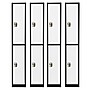 AdirOffice 72'' 2 Tier Black and White Storage Locker, 4/Pack (ADI629-202-B-W-PKG-4)~#|#~2BA13C25-46B2-4382-90038C9091D95362_sc7