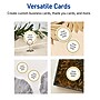 Avery Gold Beads Matte Blank Card, White, 120/Pack (S00-D1K)~#|#~2BB027B9-005C-47E2-A34FB17A63011C5F_sc7