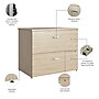 Bush Business Furniture Studio C 2 Drawer Lateral File Cabinet, Natural Elm (SCF136NESU)~#|#~2BB604AE-F166-43CF-96E7E147BC5EC635_sc7