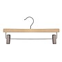 Nahanco 14" Wood Skirt/Slack Hanger With Clips, Natural, 100/Pack (21014RC)~#|#~2BCC3A94-E3E7-47E1-B13997313332397E_sc7