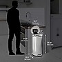 iTouchless SoftStep Semi-Round Stainless Steel Step Trash Can with Hinged Lid, 7.93 Gallon (IP08DSS)~#|#~2BCEB9DA-FC9D-41DA-8DE74A67615C890E_sc7