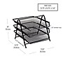 Mind Reader Metal 3-Tier Stackable Paper Desk Tray Organizer, Black, 2/Pack (3TPAP2PK-BLK)~#|#~2BE6C0AE-A213-4E2C-A500BA3BAA0D8396_sc7